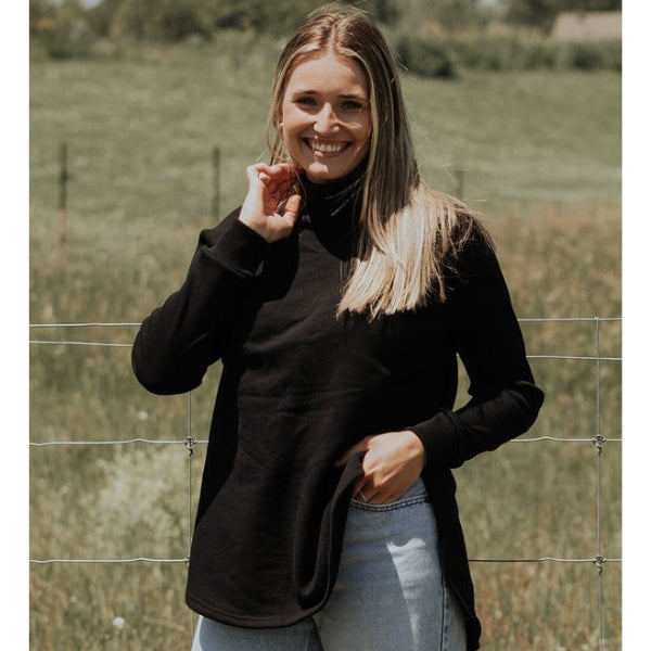 Black Dusk Sweater | Blondie Apparel | boogie + birdie
