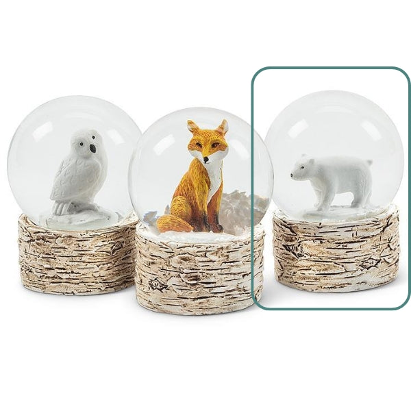 Polar Bear Snowglobe Mini 1.75"H | Holiday Decor | boogie + birdie

