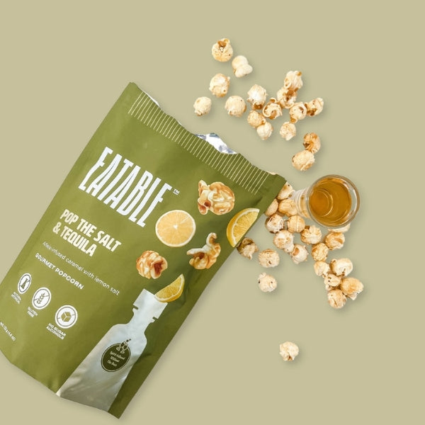 Pop the Salt + Tequila Popcorn | Eatable | boogie + birdie