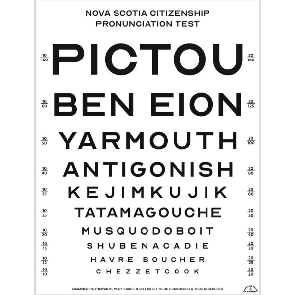 Eye Chart Citizenship Print | Damn Fine Prints | boogie + birdie

