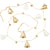 White & Gold Trees with Bells Metal Garland | Silver Tree | boogie + birdie