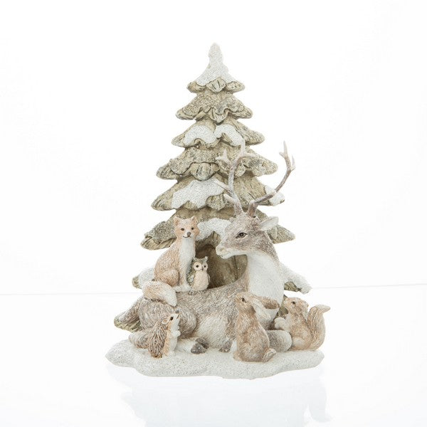 Resin Tree with Animals Table Decor | Holiday | boogie + birdie