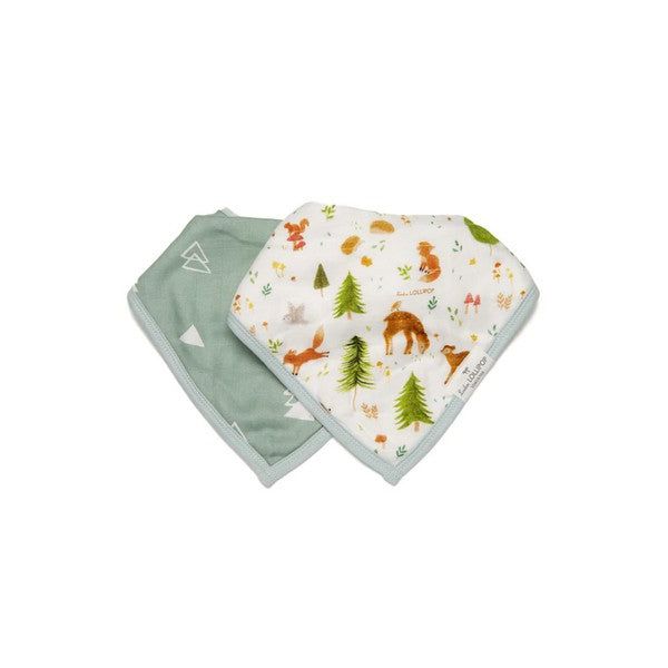 Forest Friends Bandana Bib Set