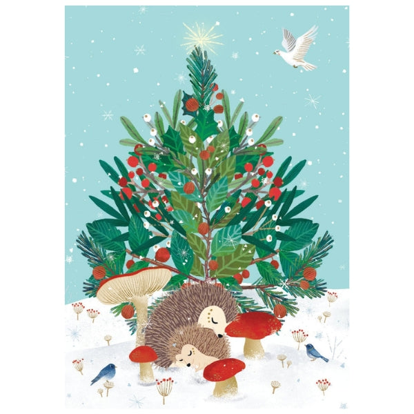 Hedgehogs Holiday Greeting Card | Roger La Borde | boogie + birdie

