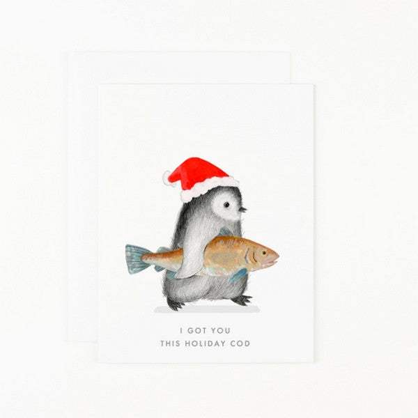 Holiday Cod Card | Dear Hancock | boogie + birdie