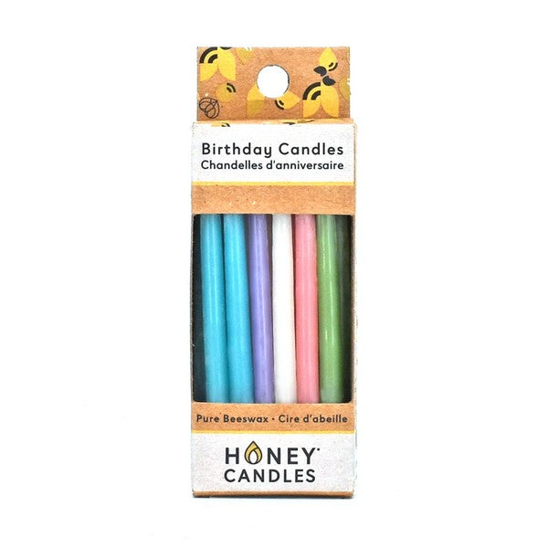 Pastel Beeswax Birthday Candles | 20 Pack | Honey Candles | boogie + birdie