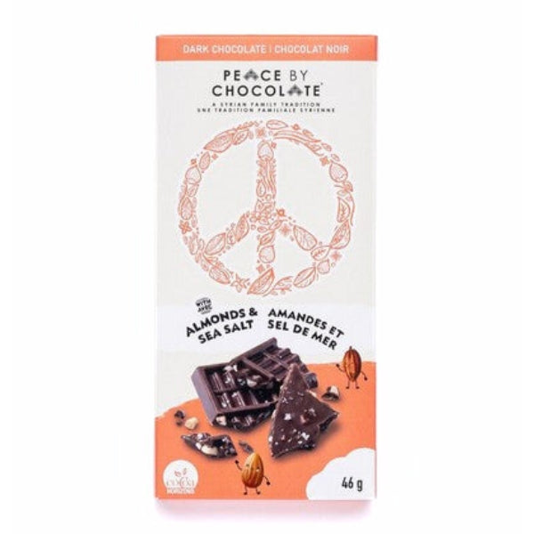 Dark Chocolate | Almonds & Sea Salt | Peace by Chocolate | boogie + birdie