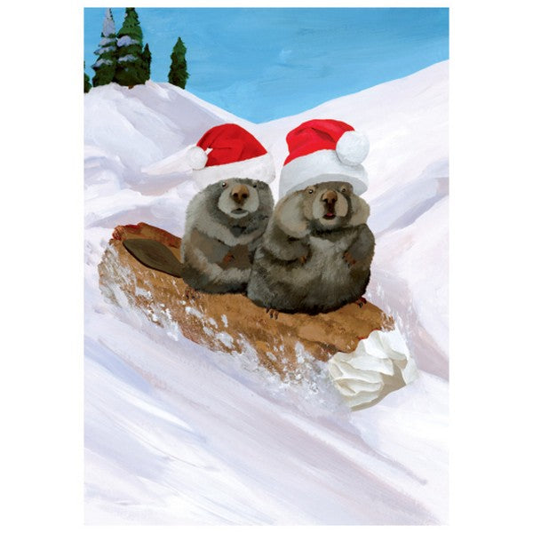 Two Beavers Card | Holiday Cards | boogie + birdie