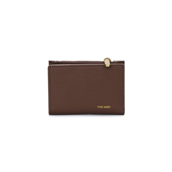 Espresso Brown Pebbled Aiko Wallet | Pixie Mood | boogie + birdie