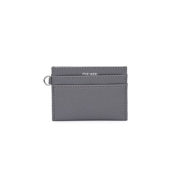 Grey Pebbled Alex Card Holder | Pixie Mood | boogie + birdie