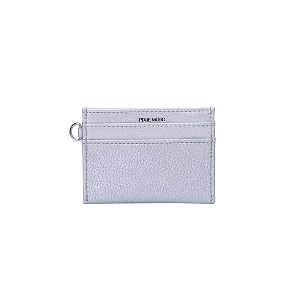 Silver Pebbled Alex Card Holder | Pixie Mood | boogie + birdie