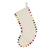 Rainbow Ball Edged White Stocking | boogie + birdie