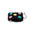 Fuzzy Black Smile Zipper Pouch / Keychain  | Living Royal | boogie + birdie