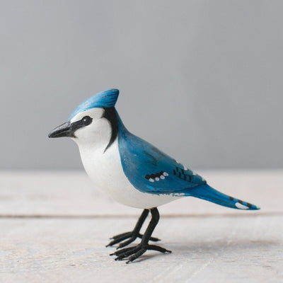 Hand carved Blue Jay 3" | Aviologie | boogie + birdie