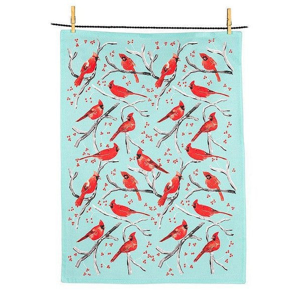 Cardinal Tea Towel | boogie + birdie