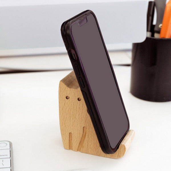 Cat Beechwood Phone Stand | Home | boogie + birdie