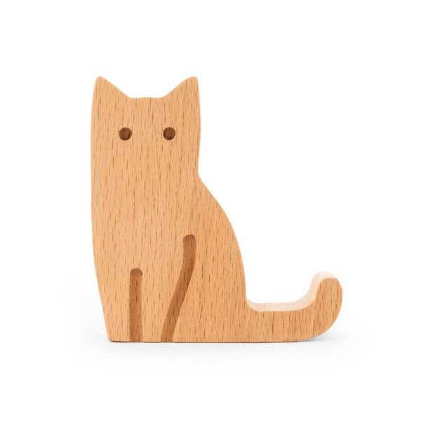 Cat Beechwood Phone Stand | Home | boogie + birdie