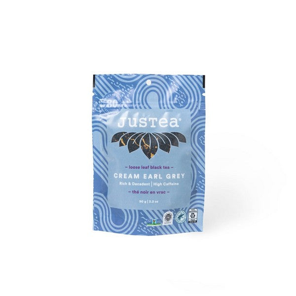 Cream Earl Grey Loose Leaf Tea Pouch | Justea | boogie + birdie