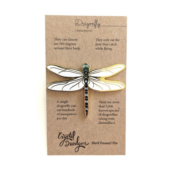 Dragonfly Enamel Pin | Crystal Driedger | boogie + birdie