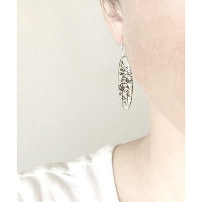 Tall Tree Oval Earrings  | Black Drop Designs | boogie + birdie