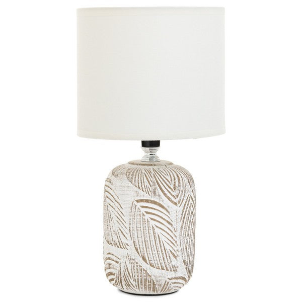 Embossed Leaf  Ceramic Table Lamp | Home Decor | boogie + birdie