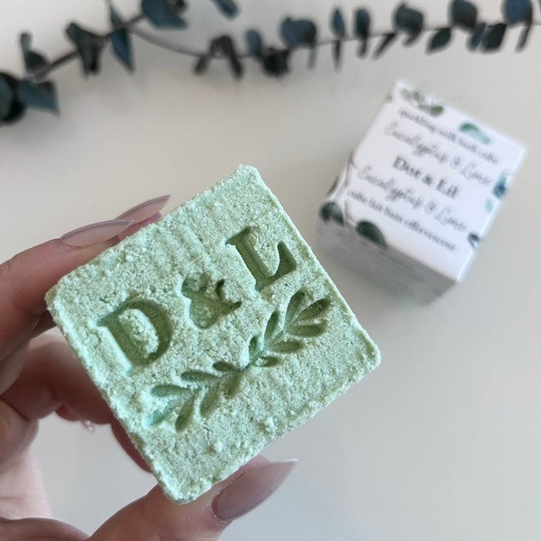 Eucalyptus & Lime Sparkling Milk Bath Cube | Dot & Lil | boogie + birdie