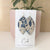 Floral Blue & White Leaf Cork Earrings | Plum Tree | boogie + birdie