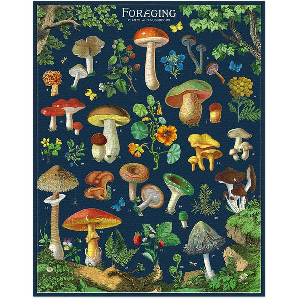 Foraging 1000 Piece Puzzle | Cavallini & Co. | boogie + birdie

