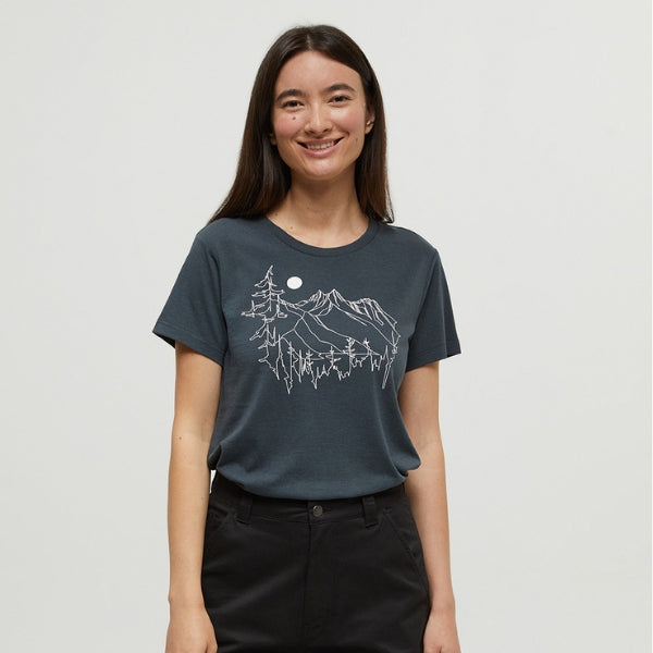 Mountain Fields Green Women's T-Shirt | tentree | boogie + birdie