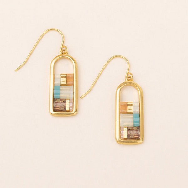 Gold Mint Peach Good Karma Drop Earrings | Scout | boogie + birdie