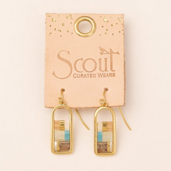 Gold Mint Peach Good Karma Drop Earrings | Scout | boogie + birdie