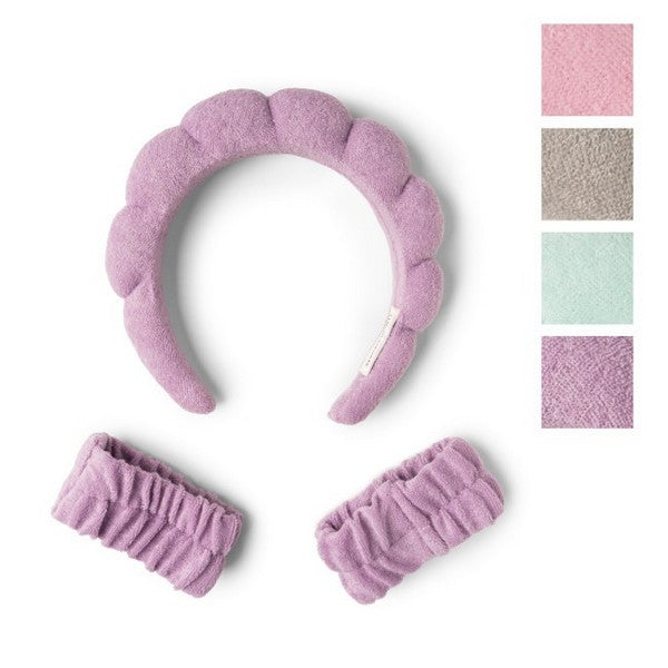 Dryband Sets | Headband And Wristbands | Lemon Lavender | boogie + birdie