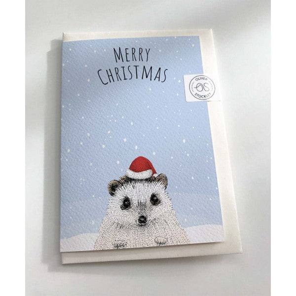 Hedgehog Christmas Card | Oliver Stockley | boogie + birdie