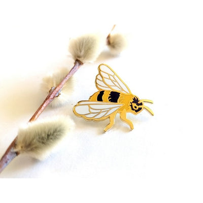 Bee Enamel Pin | Crystal Driedger | boogie + birdie