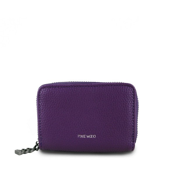 Plum Pebbled Kimi Card Wallet | Pixie Mood | boogie + birdie