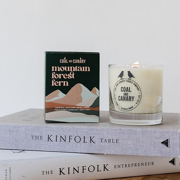 Forest Mountain Fern Candle | Coal & Canary | boogie + birdie