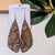 Natural with Wood Grain Wing Cork Earrings