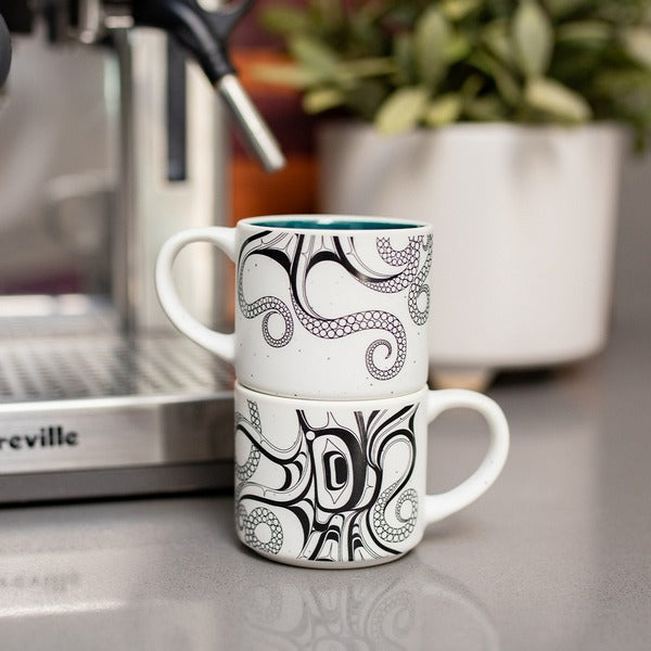 Octopus - Nuu Espresso Mugs - Set of 2 |  Native Northwest | boogie + birdie