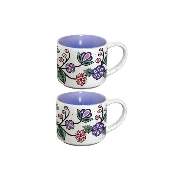 Ojibwe Florals Espresso Mugs - Set of 2 |  Native Northwest | boogie + birdie