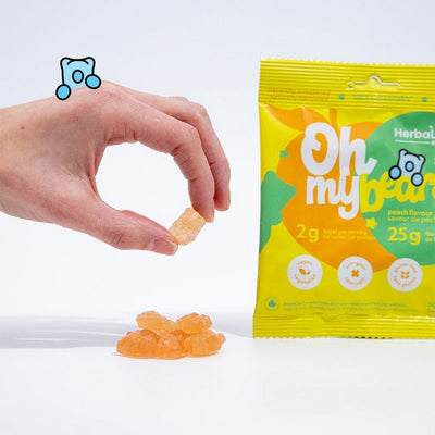 Peach Gummies | Herbaland | boogie + birdie