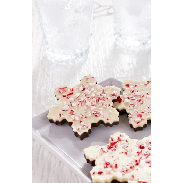 Peppermint Bark Snowflakes Bag | Saxon Chocolate | boogie + birdie