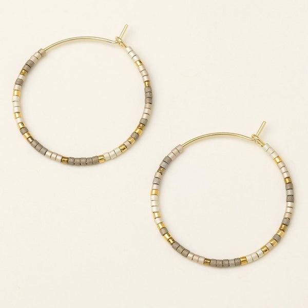 Gold Pewter Multi Chromacolour Hoops | Scout | boogie + birdie