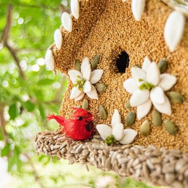 Poinsetta Bird Seed House | Mr. Bird | boogie + birdie