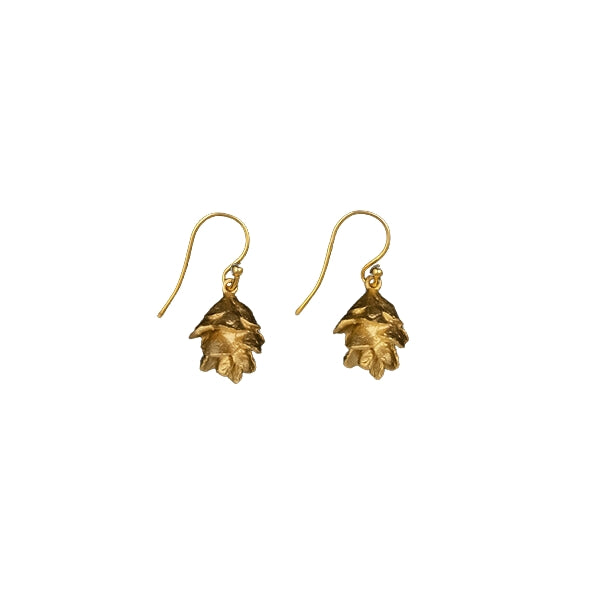 Bronze Pine Needle Cone Drop Earrings  | Michael Michaud | boogie + birdie