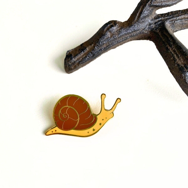 Snail Enamel Pin | Crystal Driedger | boogie + birdie