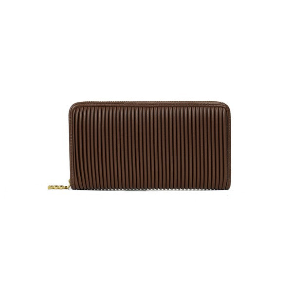 Espresso Brown Pleated Sandy Wallet | Pixie Mood | boogie + birdie