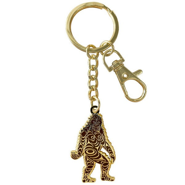 Sasquatch Coast Salish Enamel Keychain | Native Northwest | boogie + birdie