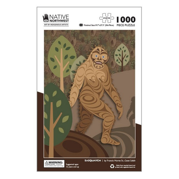 Sasquatch Puzzle 1000 Piece | Native Northwest | boogie + birdie

