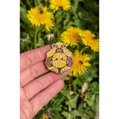 Save the Bees Enamel Pin | boogie + birdie