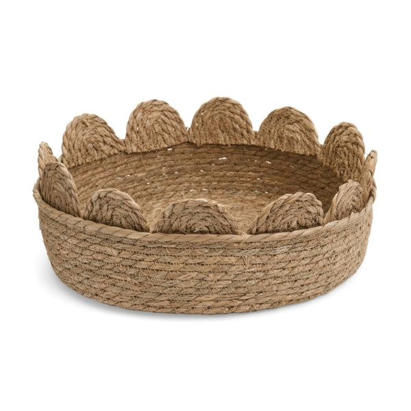 Scalloped Rim Basket 15"x 5" | Home Decor | boogie + birdie